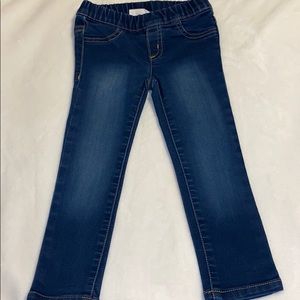 Blue jean stretchy jeggings